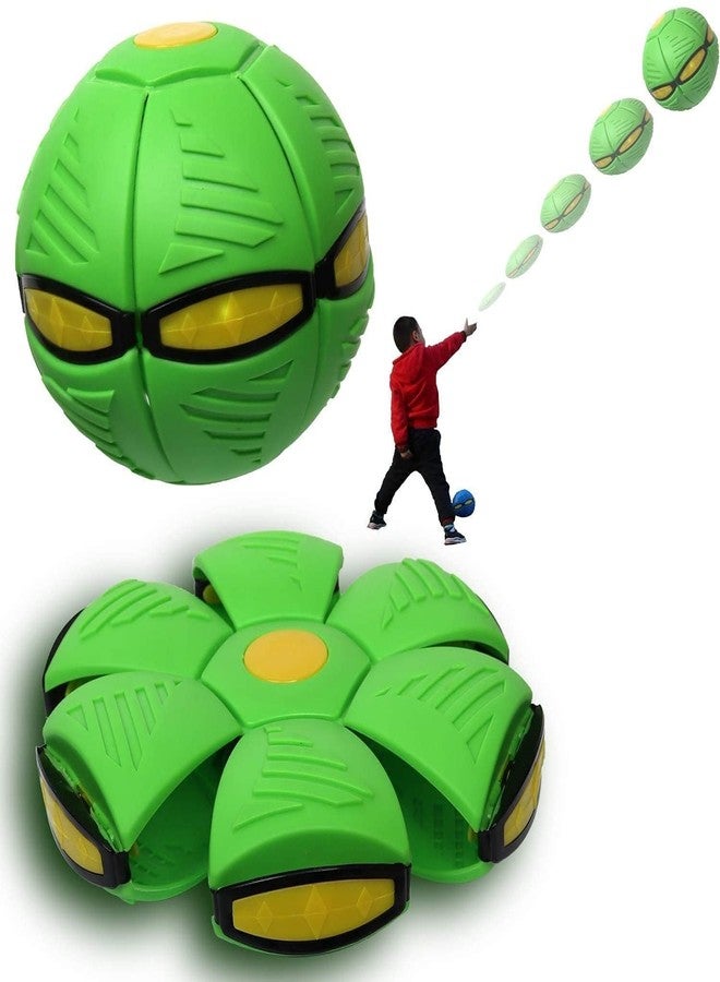 Samip UFO Ball/Interactive Flying Saucer Toy/Pet Training/Other Outdoor Magic Game with Super Lighting Play for Fun, Family Toys, Air Hover, Football Shock Proof for Kids, Magic UFO Ball (Green) - Image 2